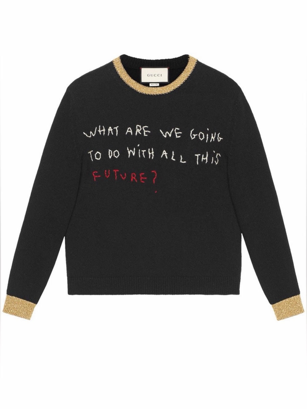 GUCCI Coco Captain 100% Wool Sweater Women’s Medium Future Made In Italy Rare